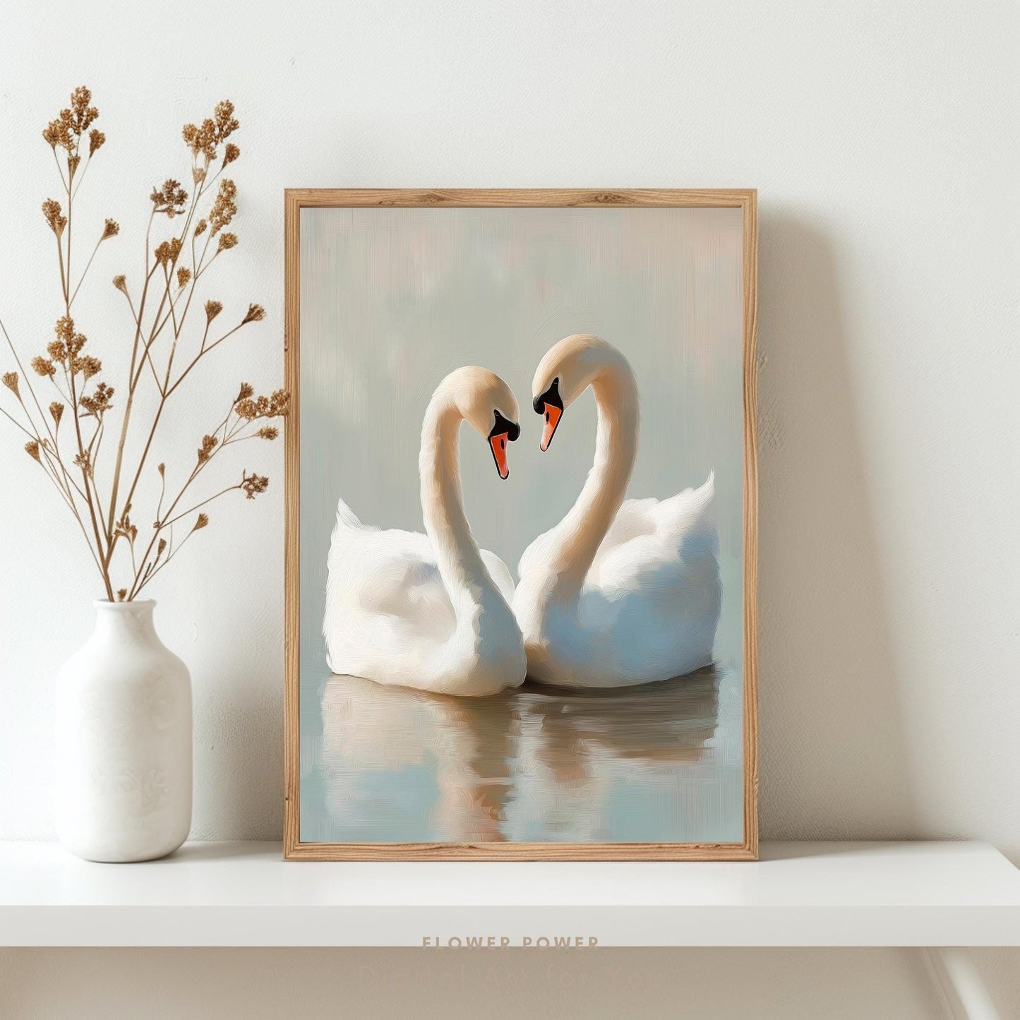 Lámina Arte Cisne