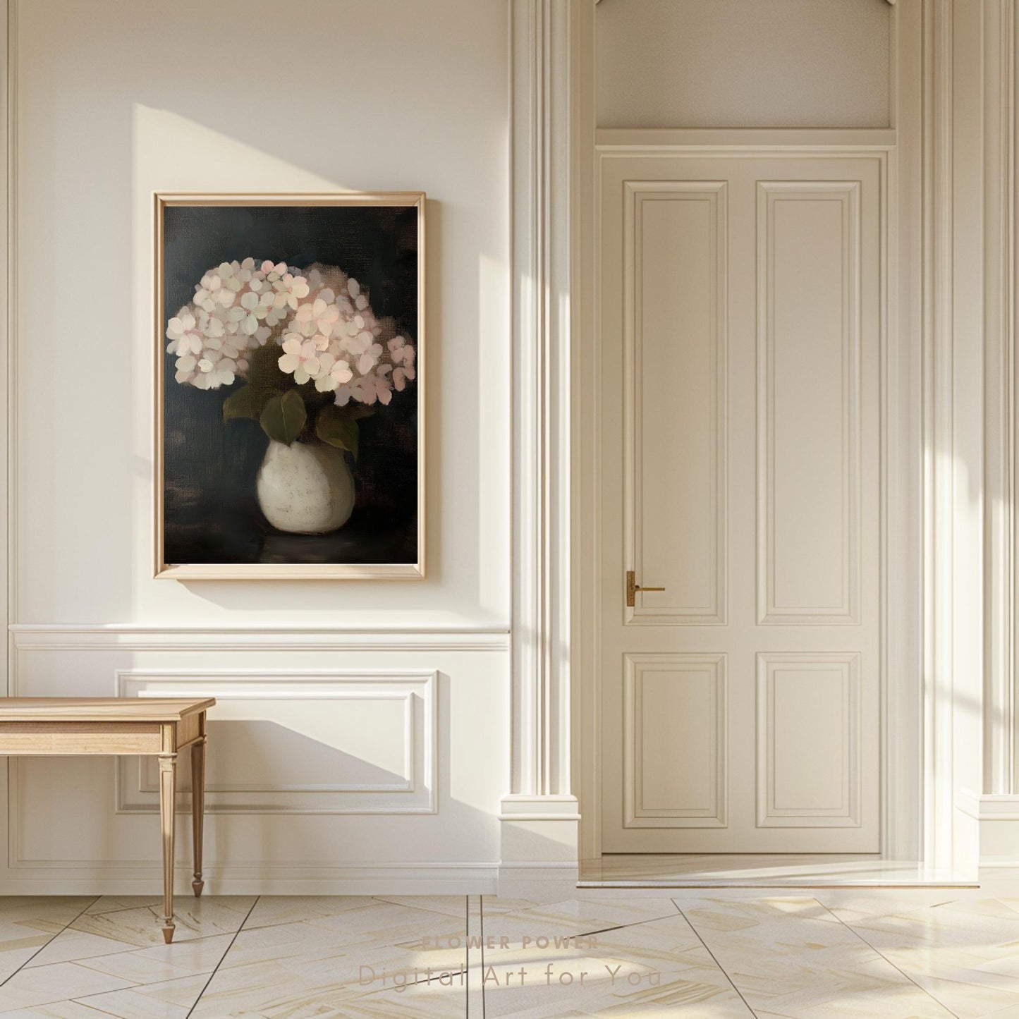 Pintura de Hortensias