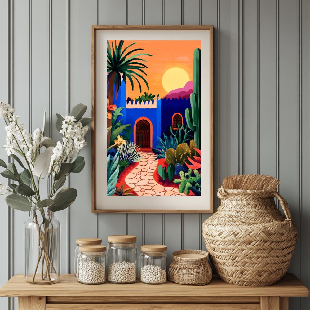 Póster Arte Mural Desierto