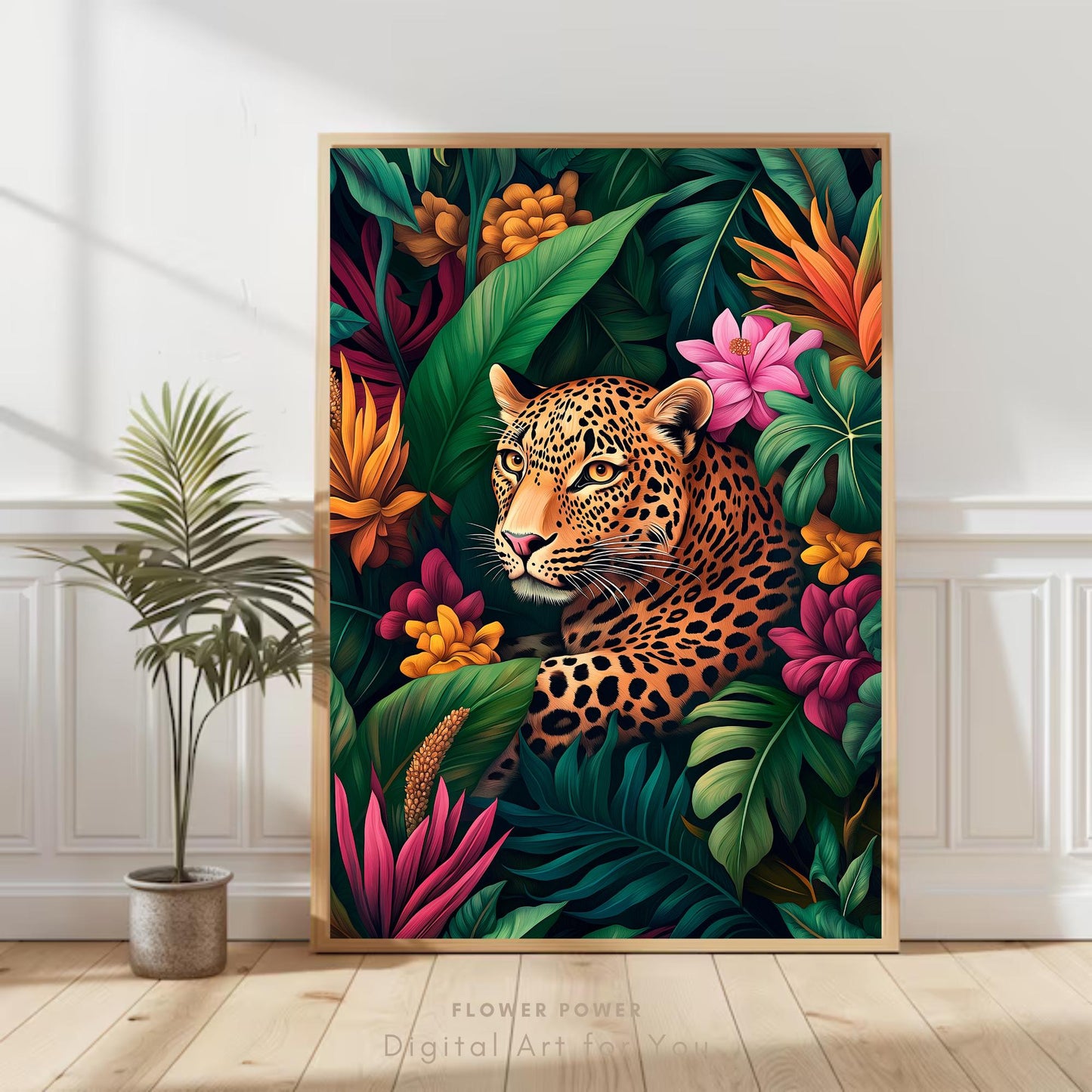 Leopardo colorido