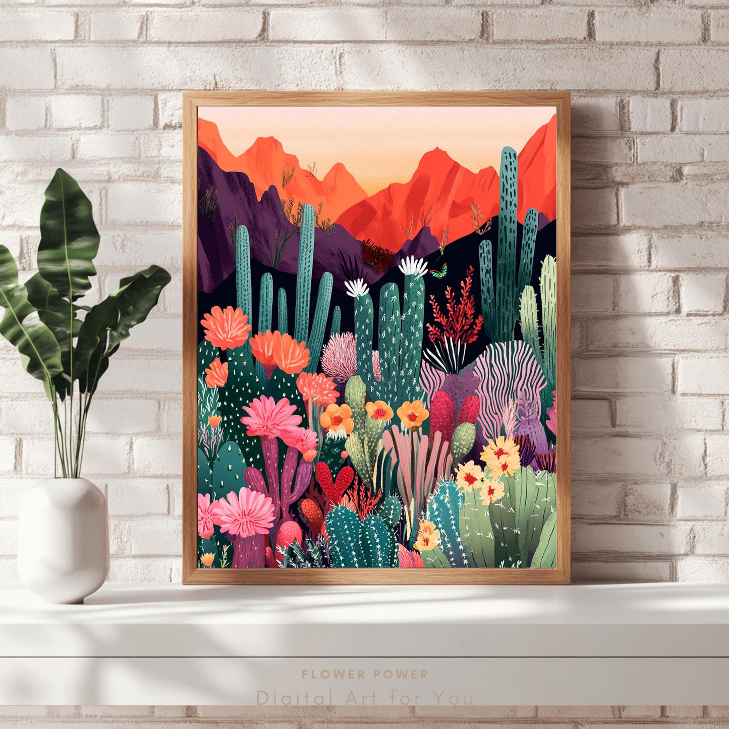 Ilustración del Desierto Colorido