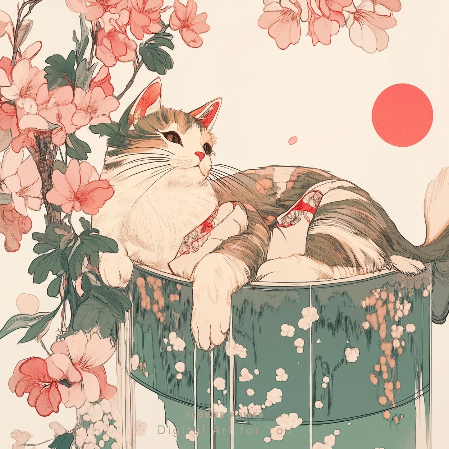 Gato en la Bañera