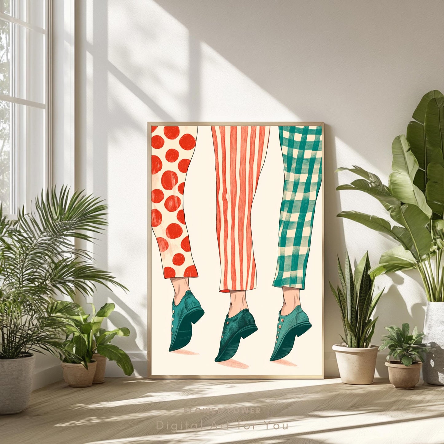 Pintura Retro 50s Maximalista
