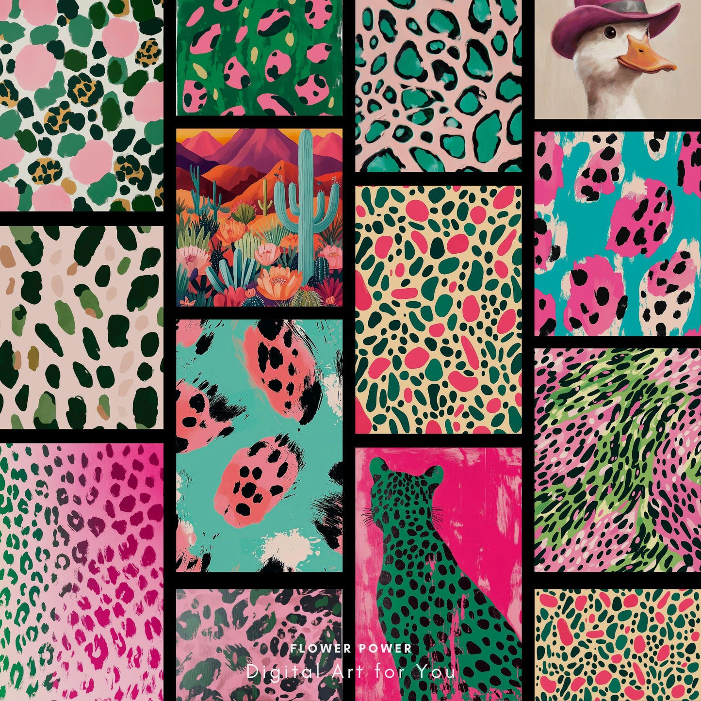 Full Digital Art Bundle, Maximalist Home Decor, Instant Access to Entire Shop - Maximalist & Eclectic Style, Trendy Wall Arts