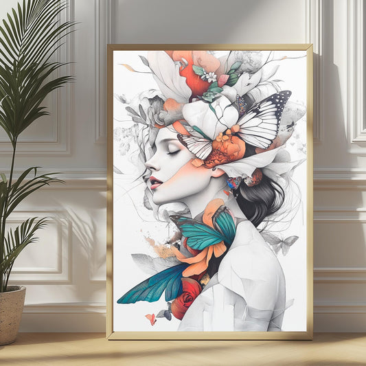 Poster Surrealista de Mujer
