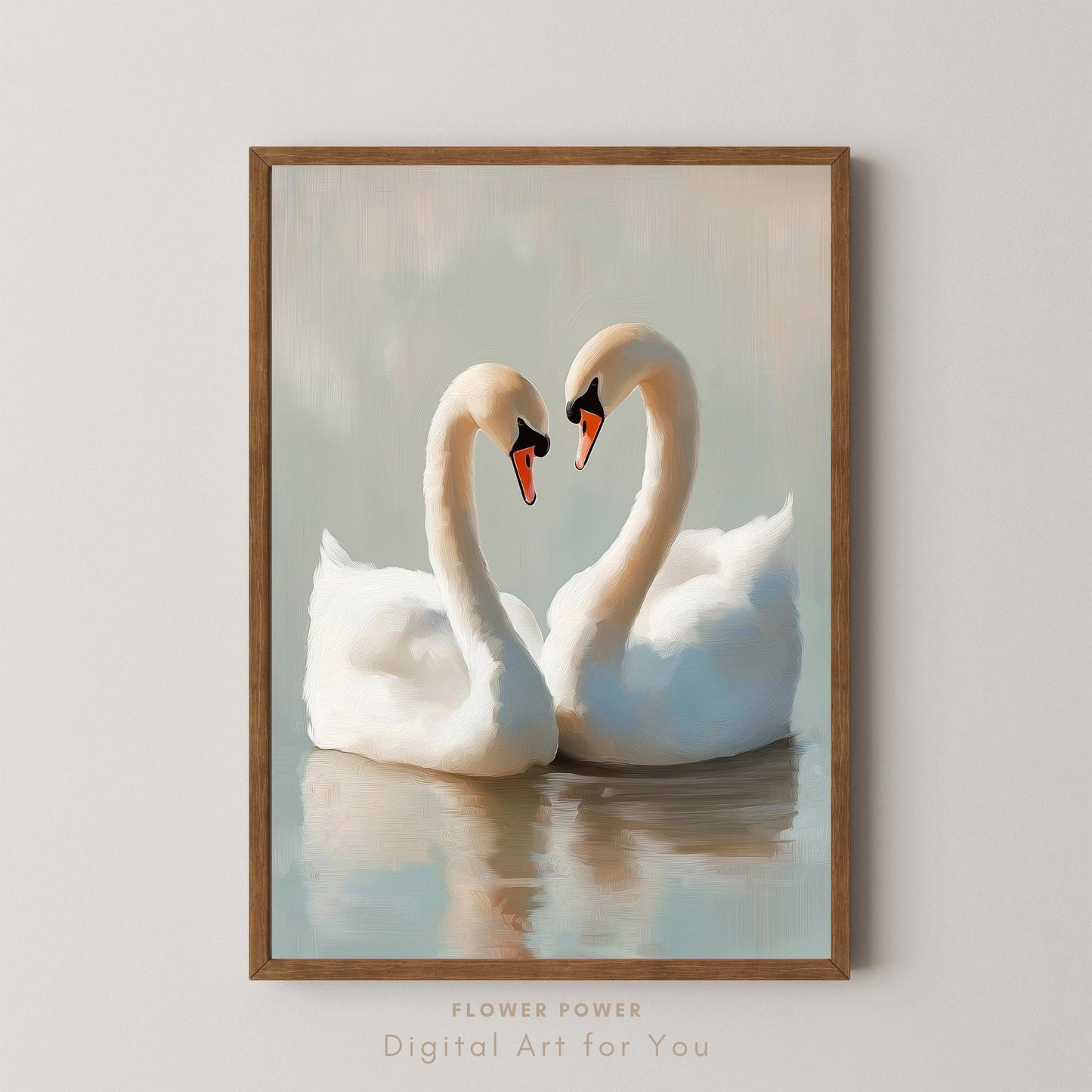 Lámina Arte Cisne