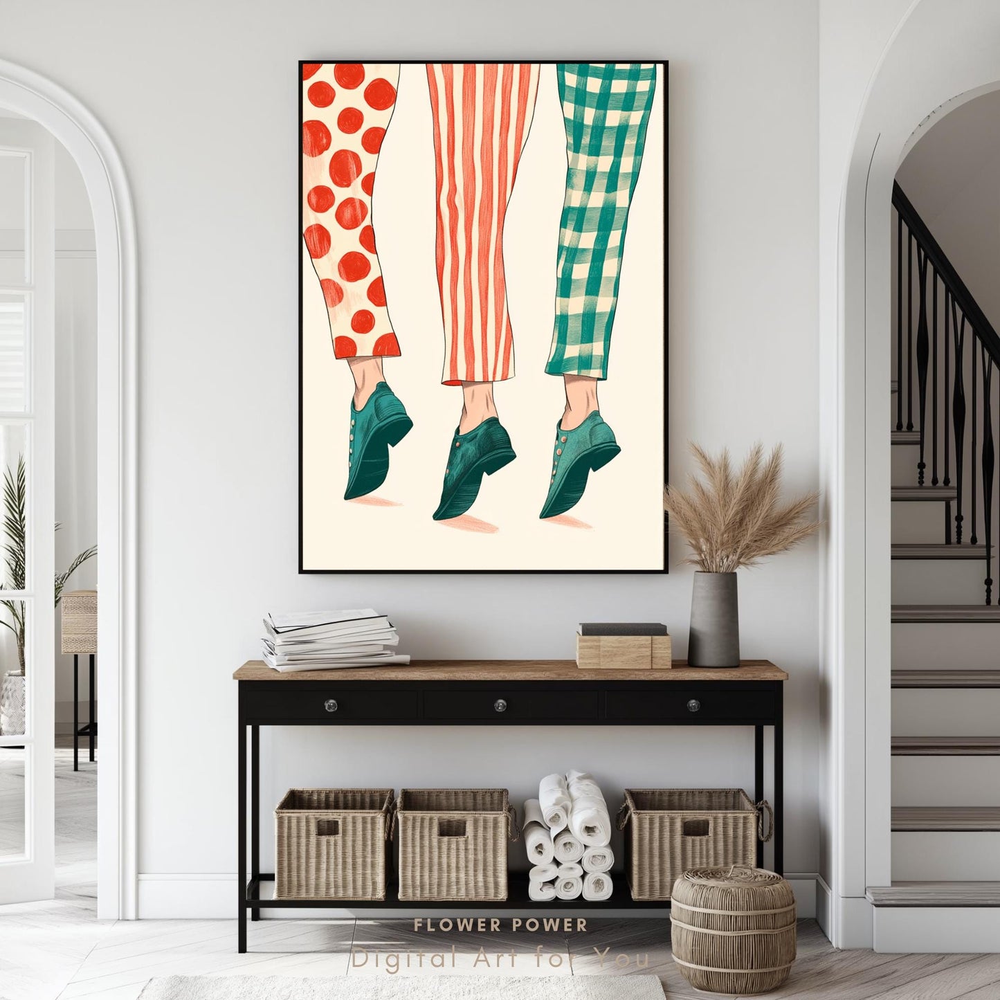 Pintura Retro 50s Maximalista