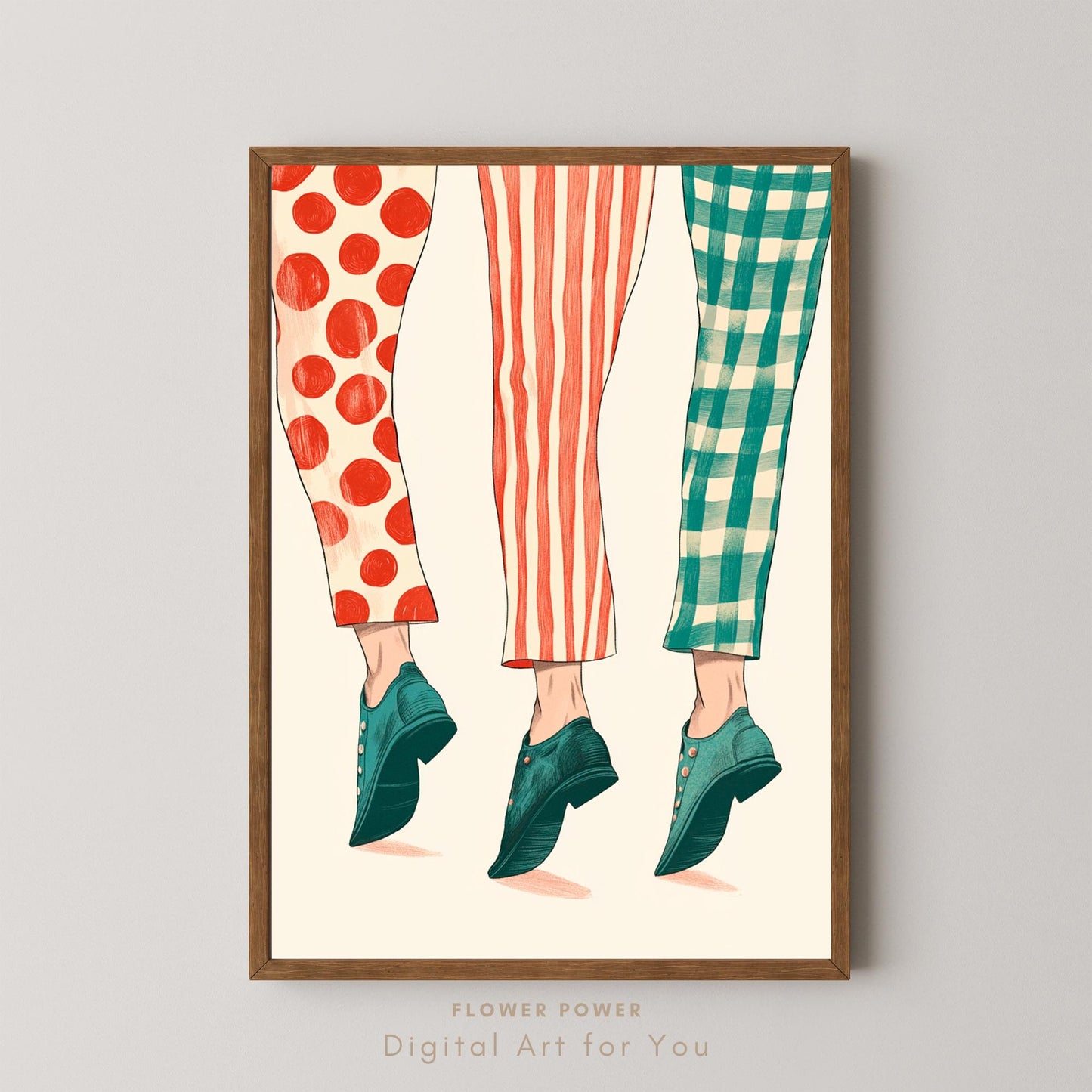 Pintura Retro 50s Maximalista
