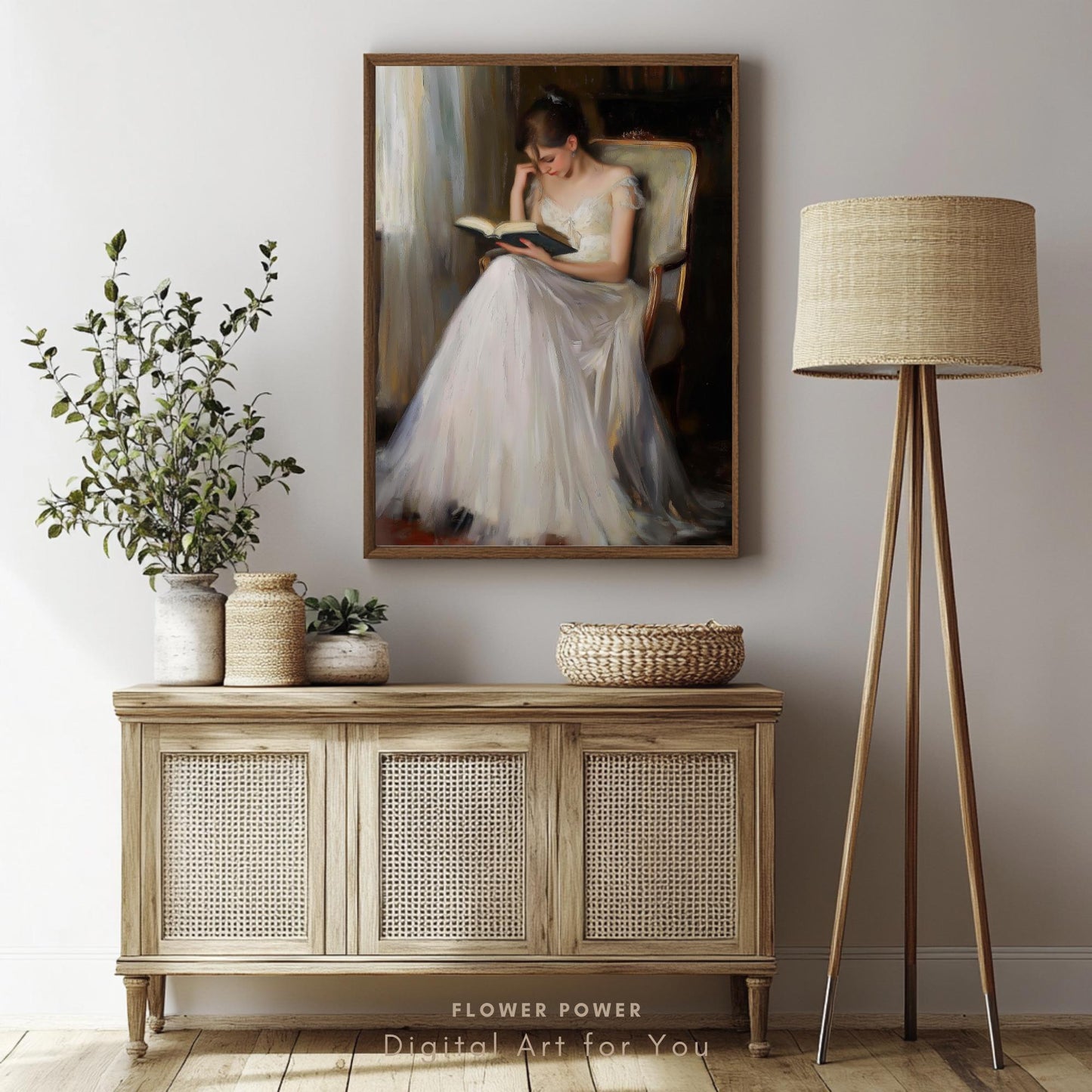 Mujer Elegante Leyendo