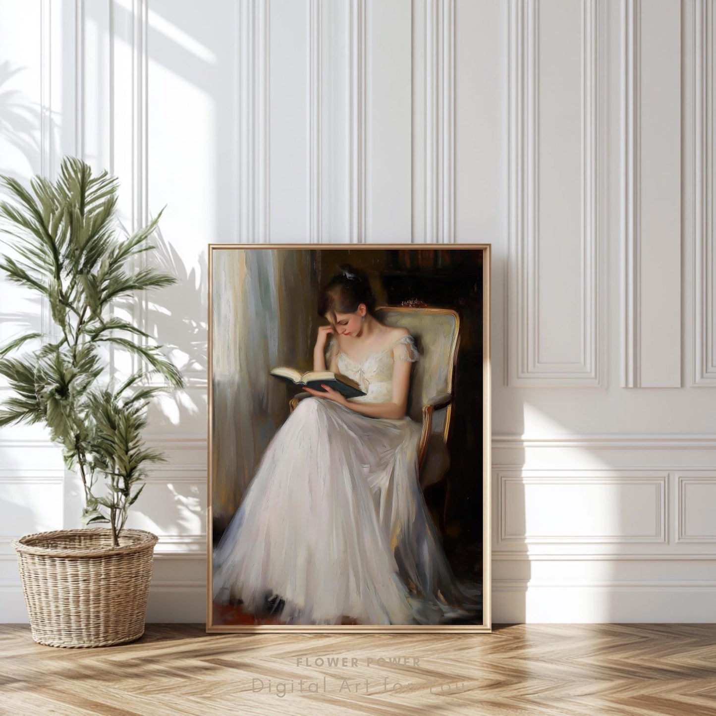 Mujer Elegante Leyendo