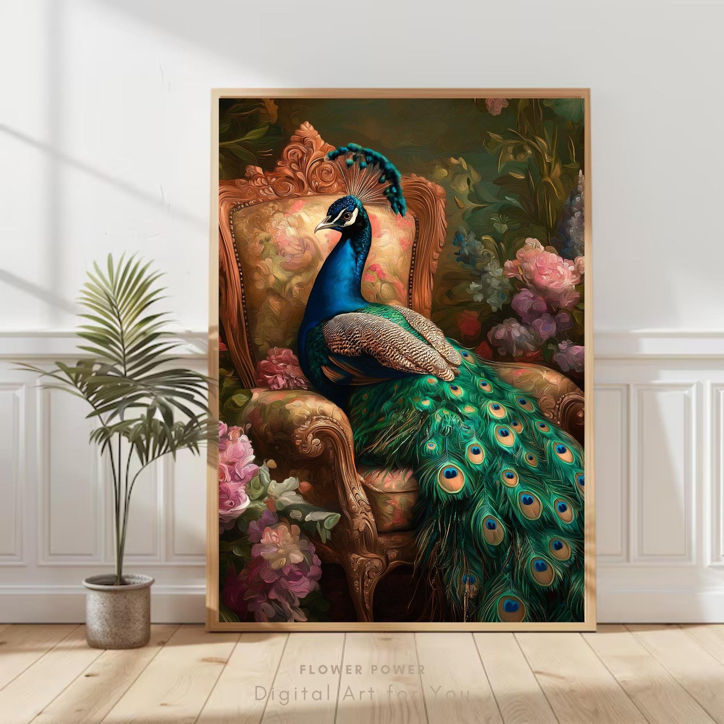 Póster Digital Pavo Real