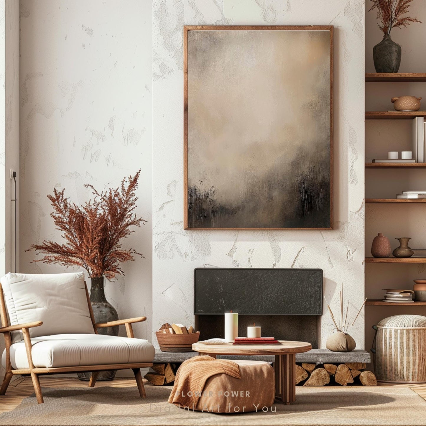 Pintura Abstracta Neutral