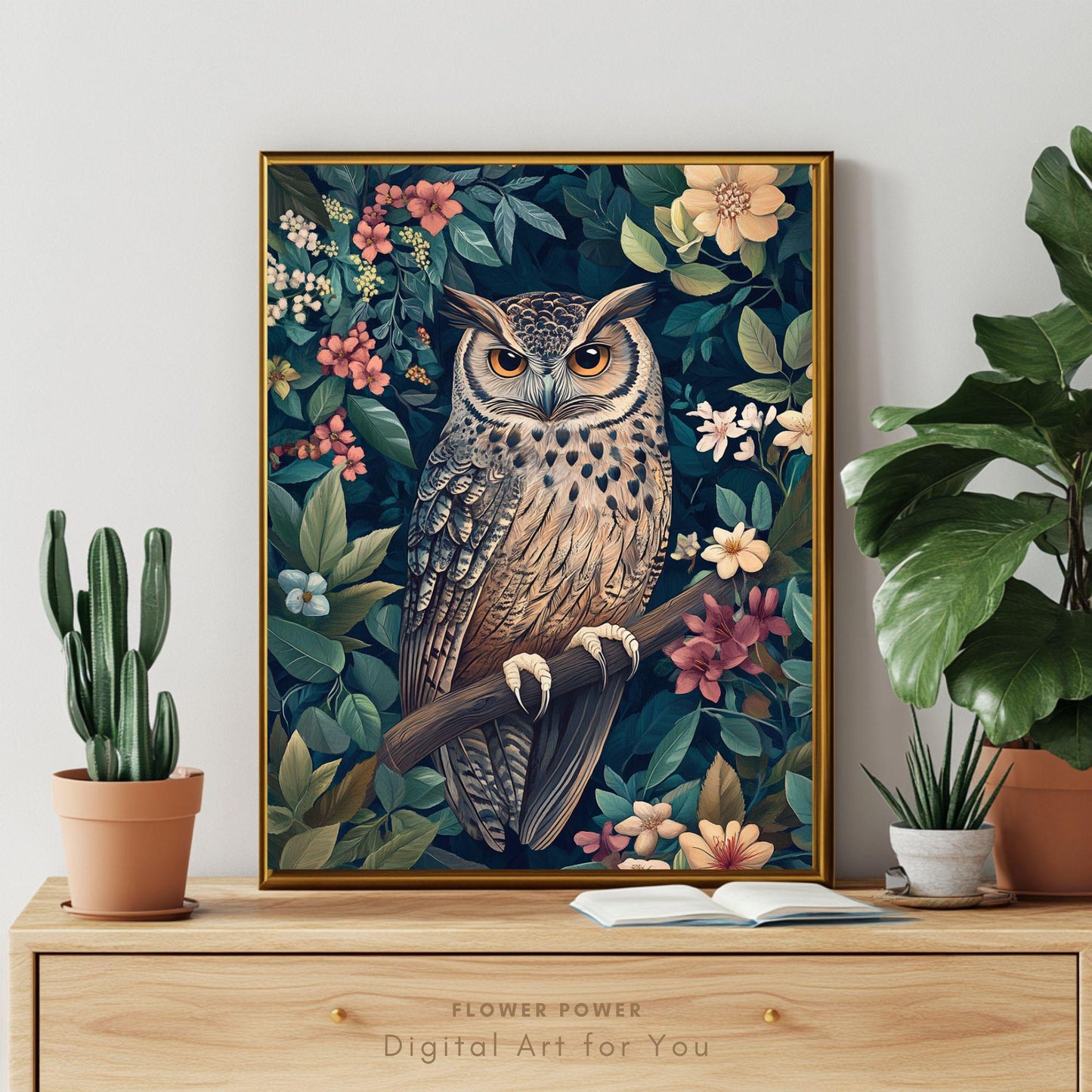 Arte de Búho, decoración de Otoño