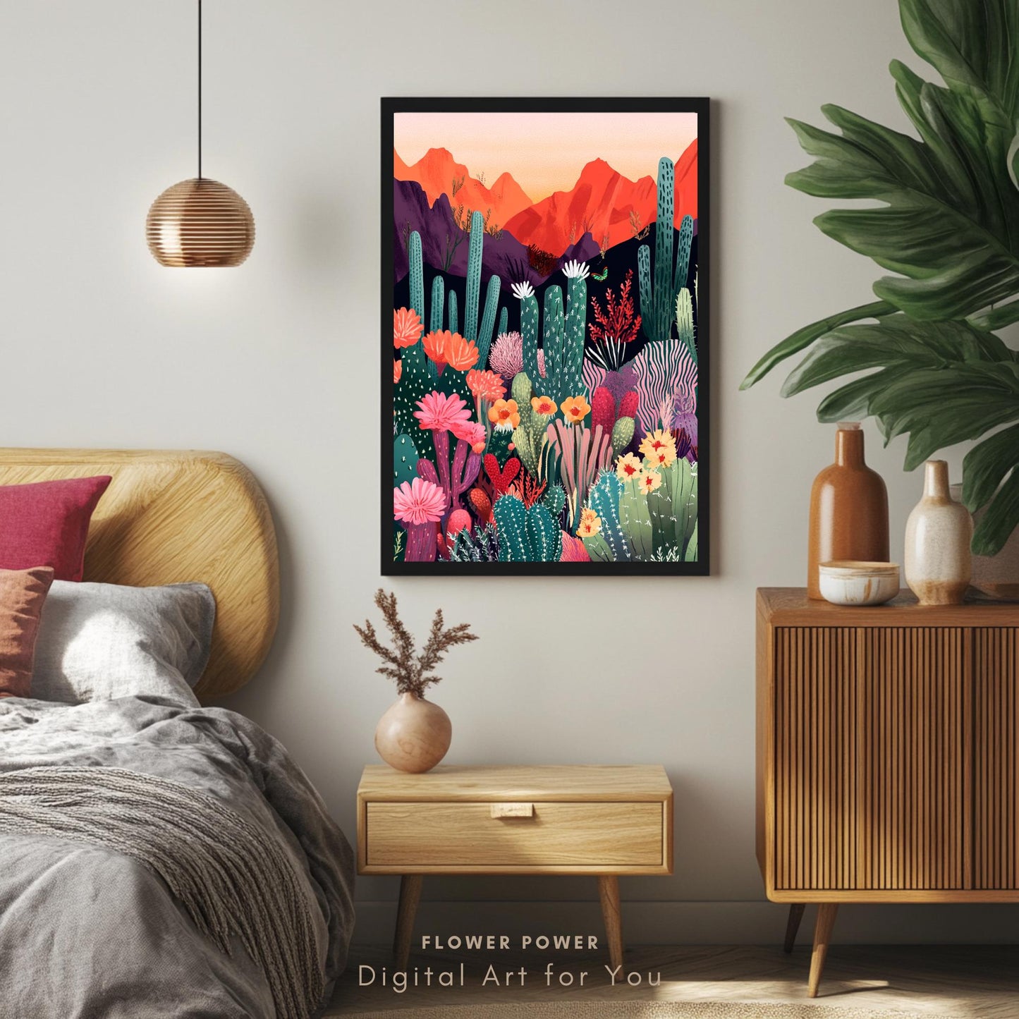 Ilustración del Desierto Colorido