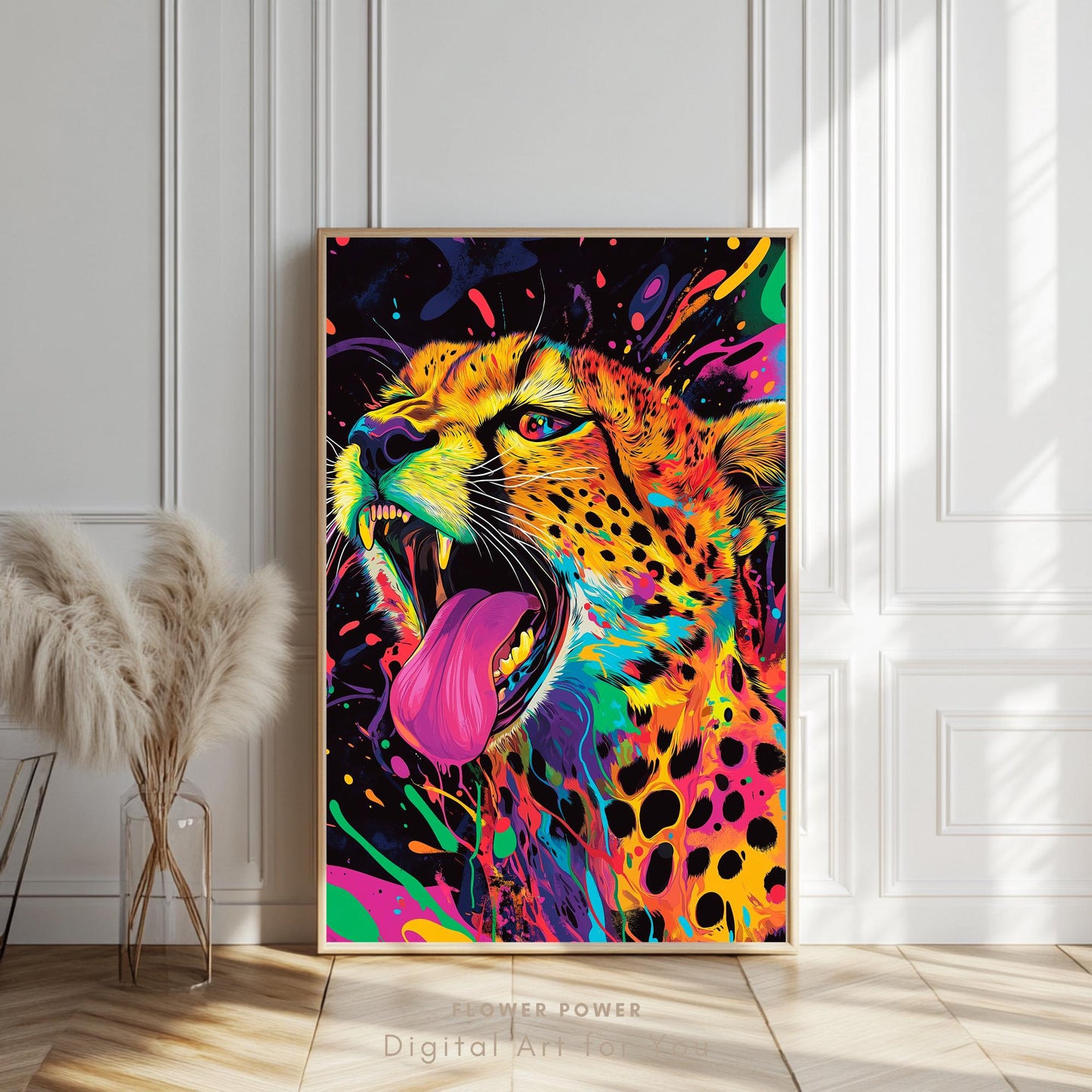 Arte Mural de Colores Brillantes