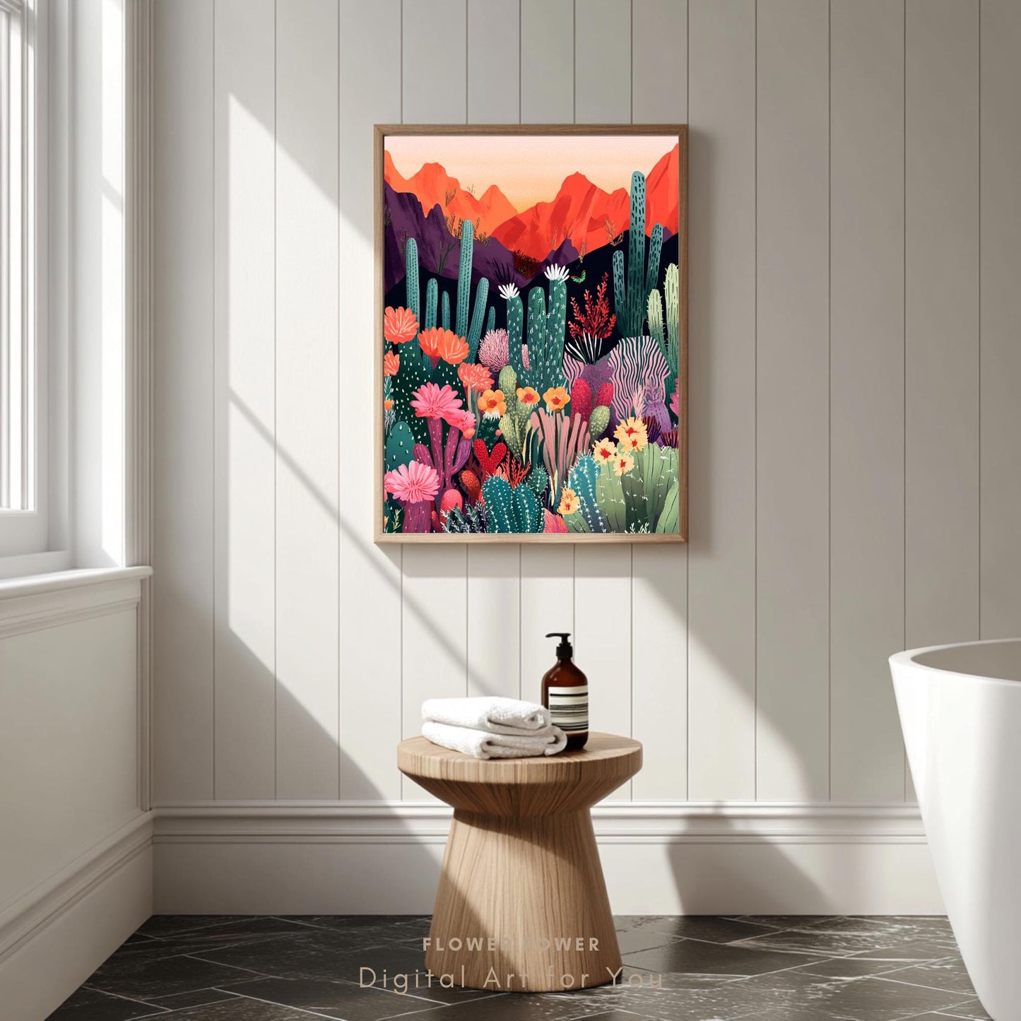Ilustración del Desierto Colorido