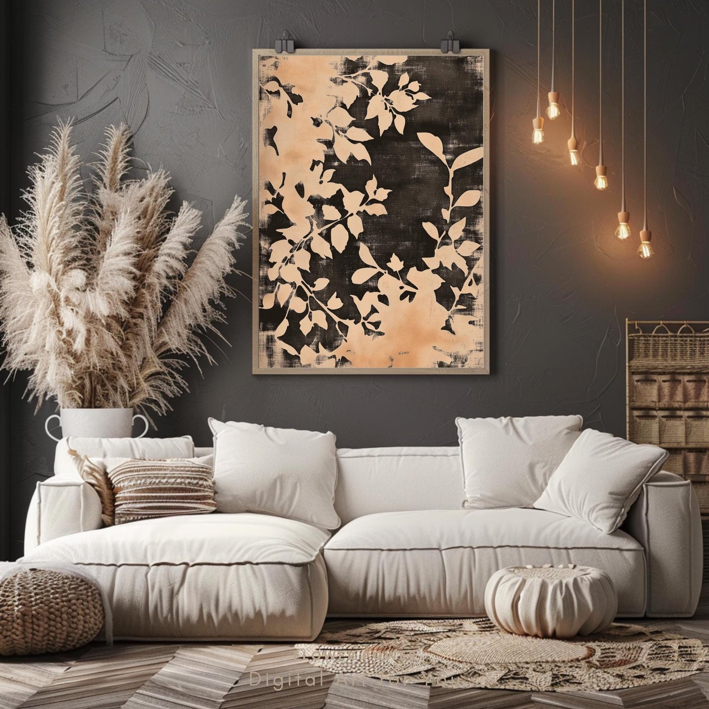Arte Mural Botánico Textil