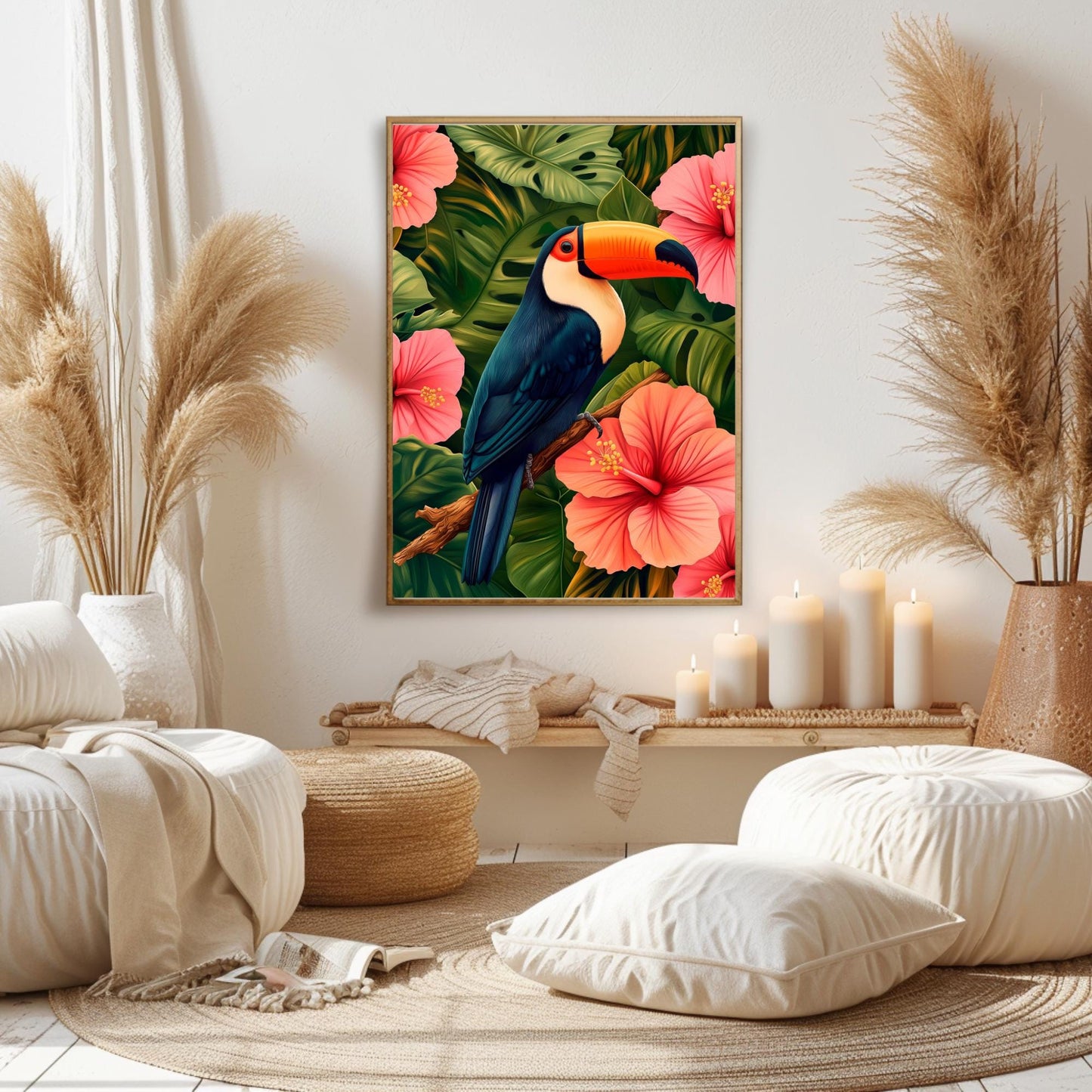 Arte Pájaro Tropical