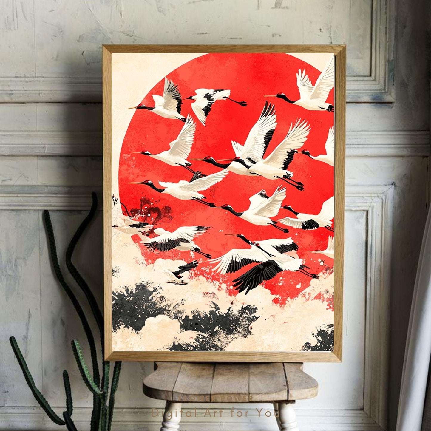 Pintura Pájaro Asiático