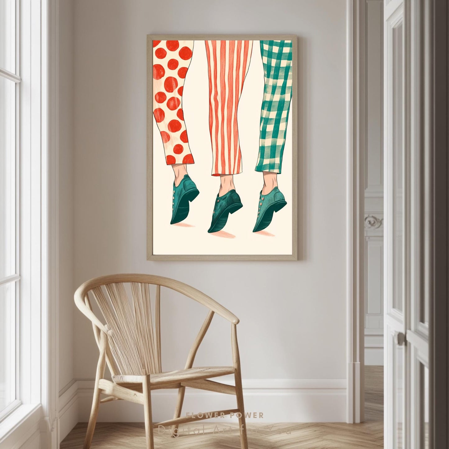 Pintura Retro 50s Maximalista