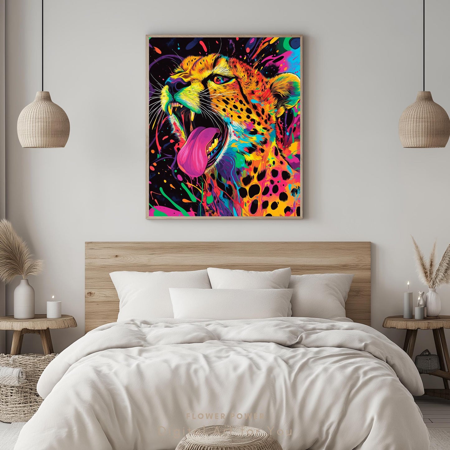 Arte Mural de Colores Brillantes