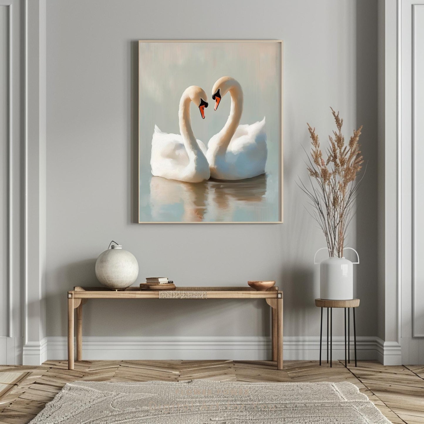 Lámina Arte Cisne
