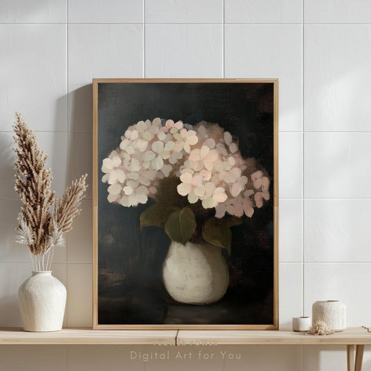 Pintura de Hortensias