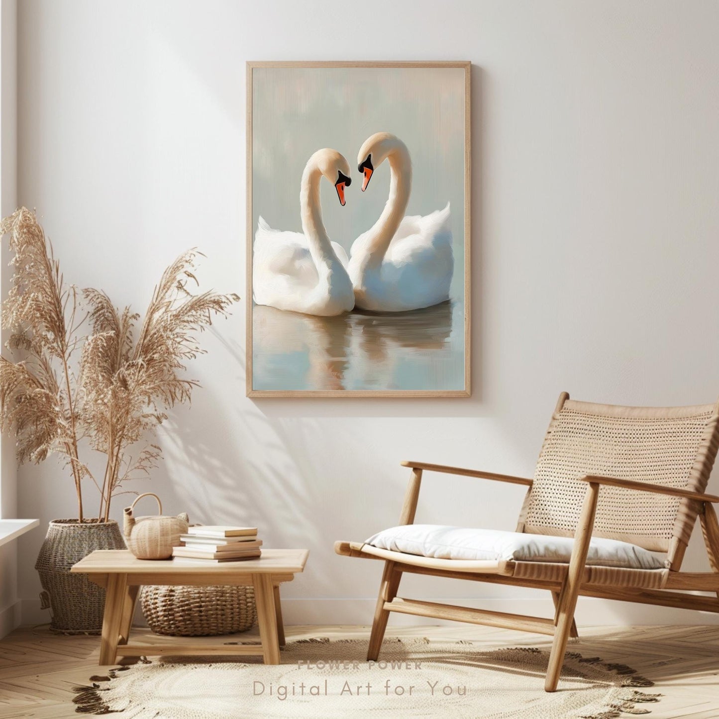 Lámina Arte Cisne