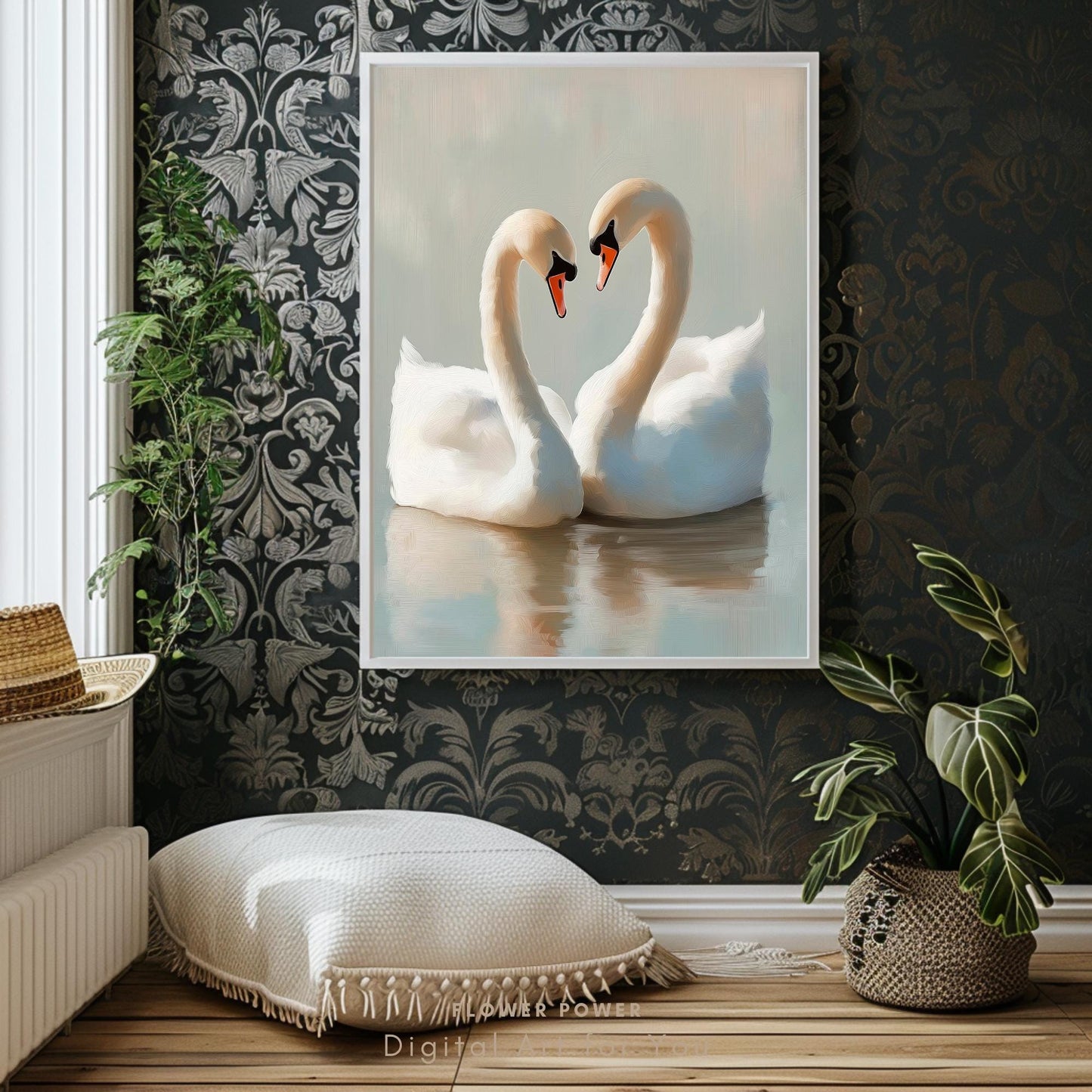 Lámina Arte Cisne