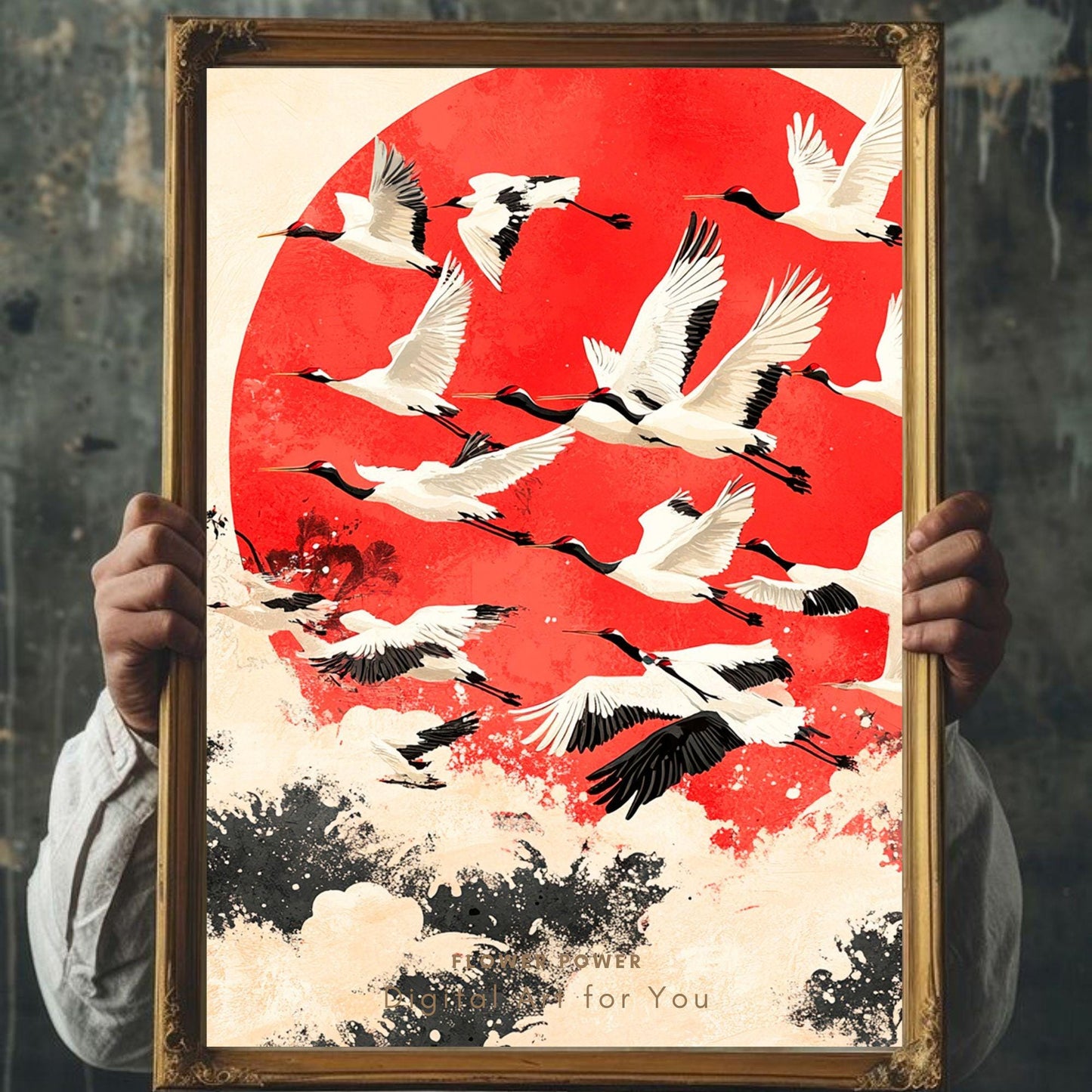 Pintura Pájaro Asiático