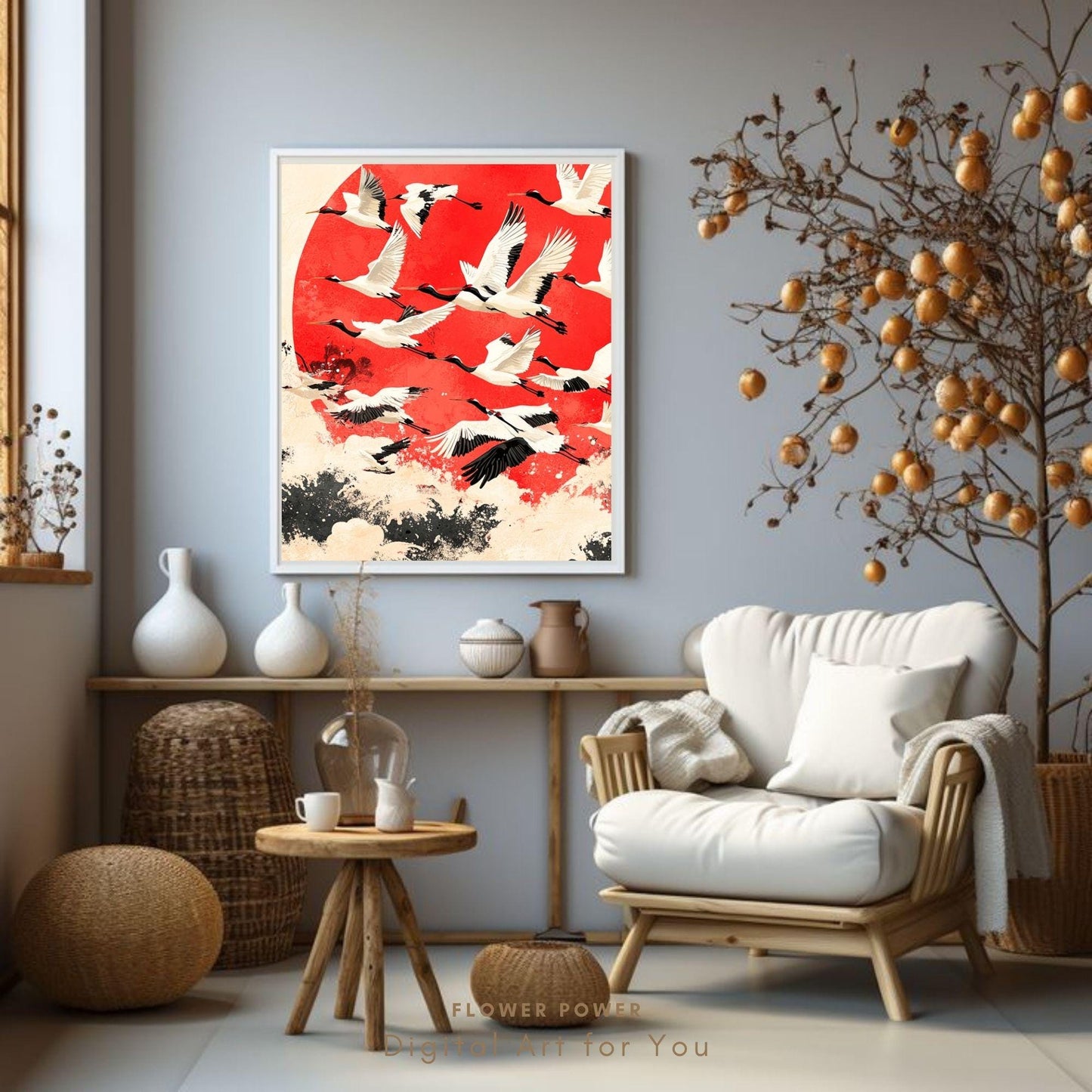 Pintura Pájaro Asiático