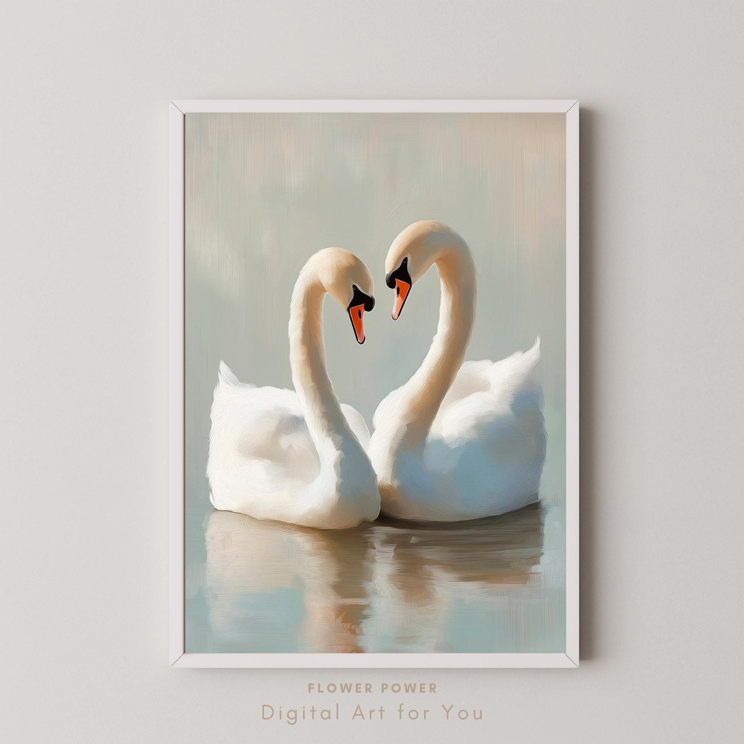 Lámina Arte Cisne