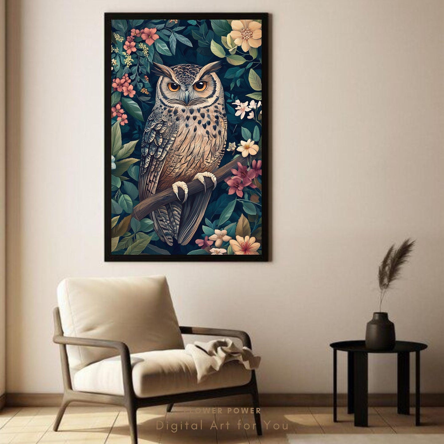Arte de Búho, decoración de Otoño