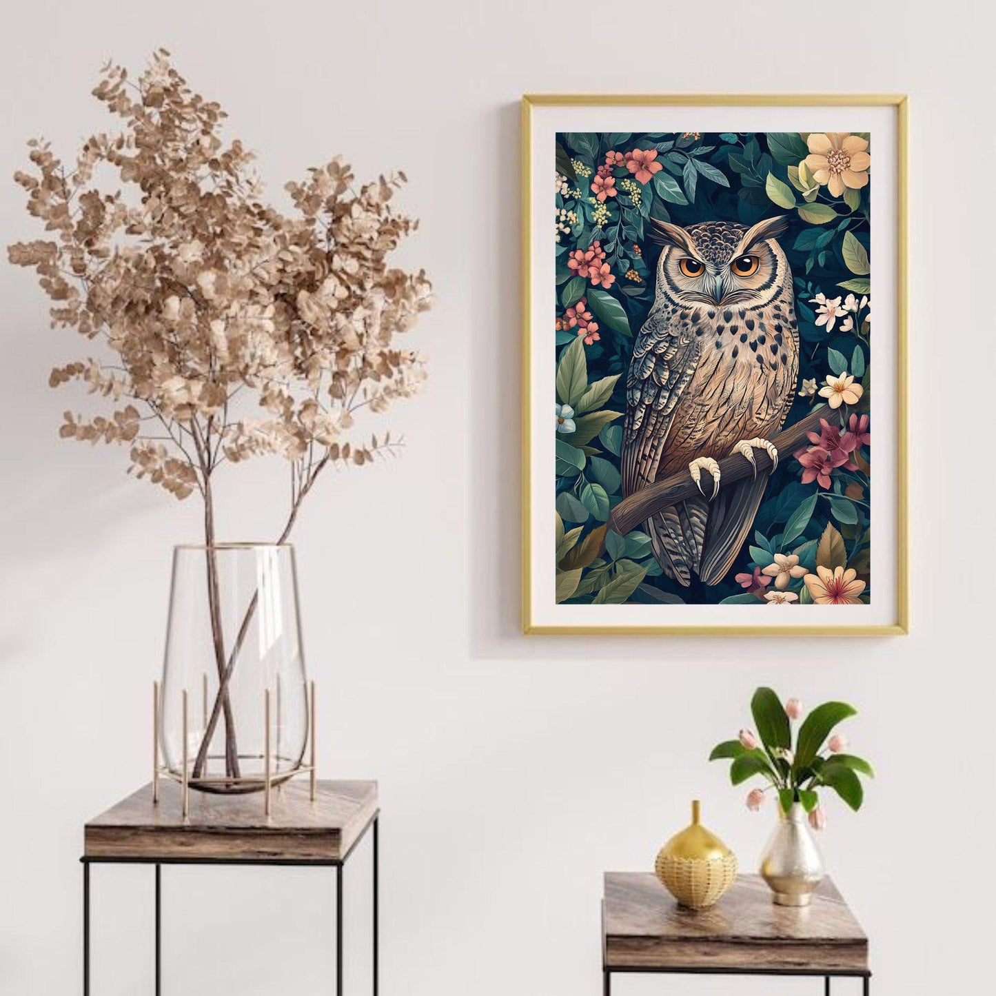 Arte de Búho, decoración de Otoño