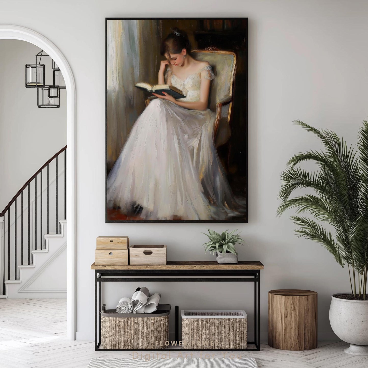 Mujer Elegante Leyendo
