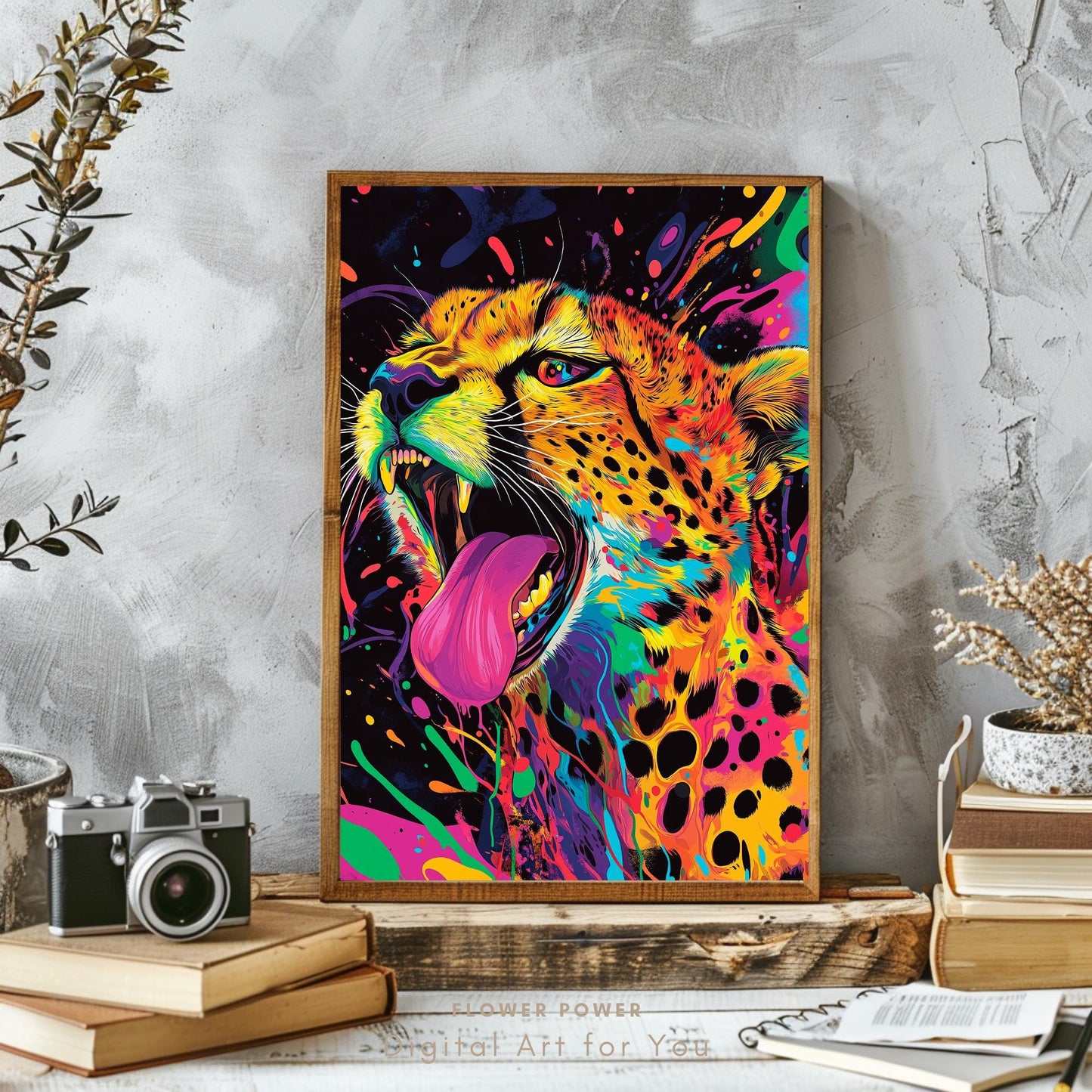 Arte Mural de Colores Brillantes
