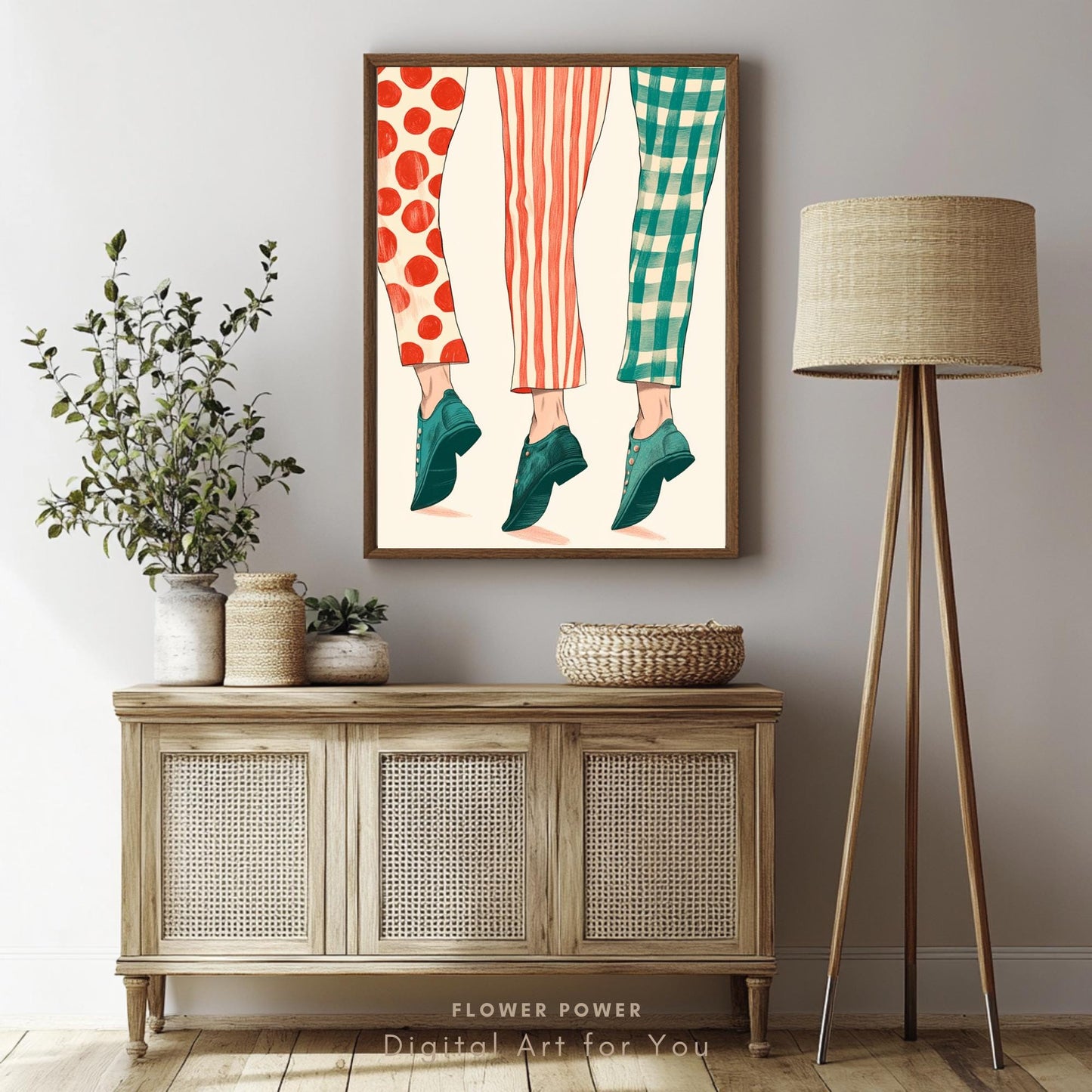 Pintura Retro 50s Maximalista