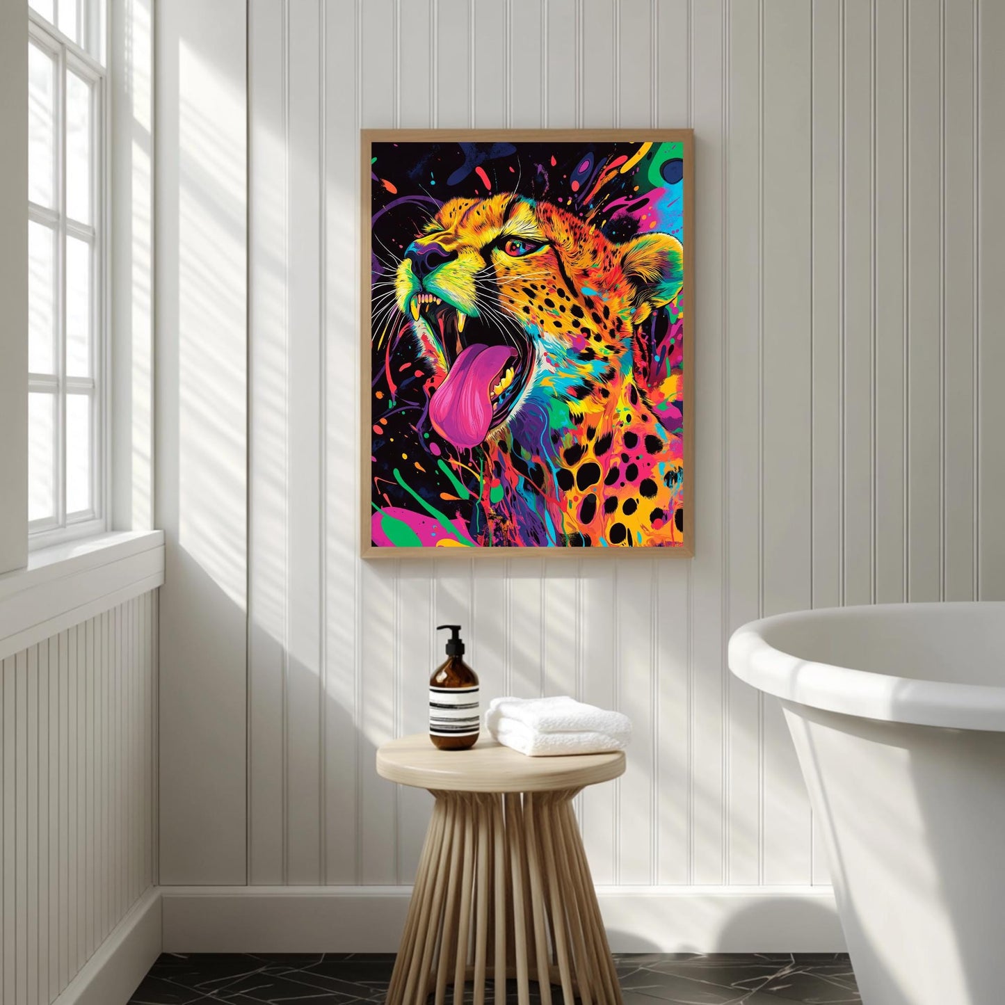 Arte Mural de Colores Brillantes