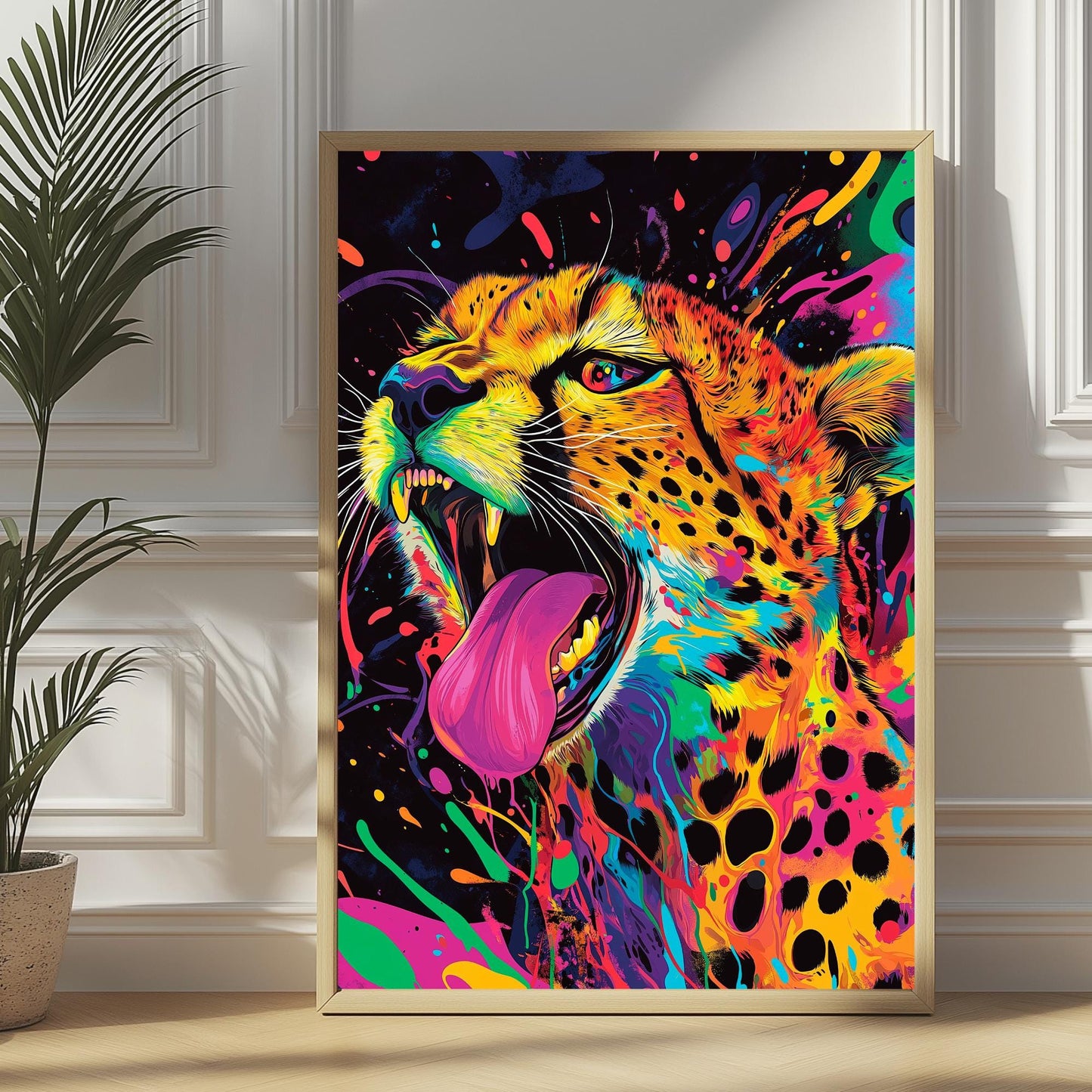 Arte Mural de Colores Brillantes