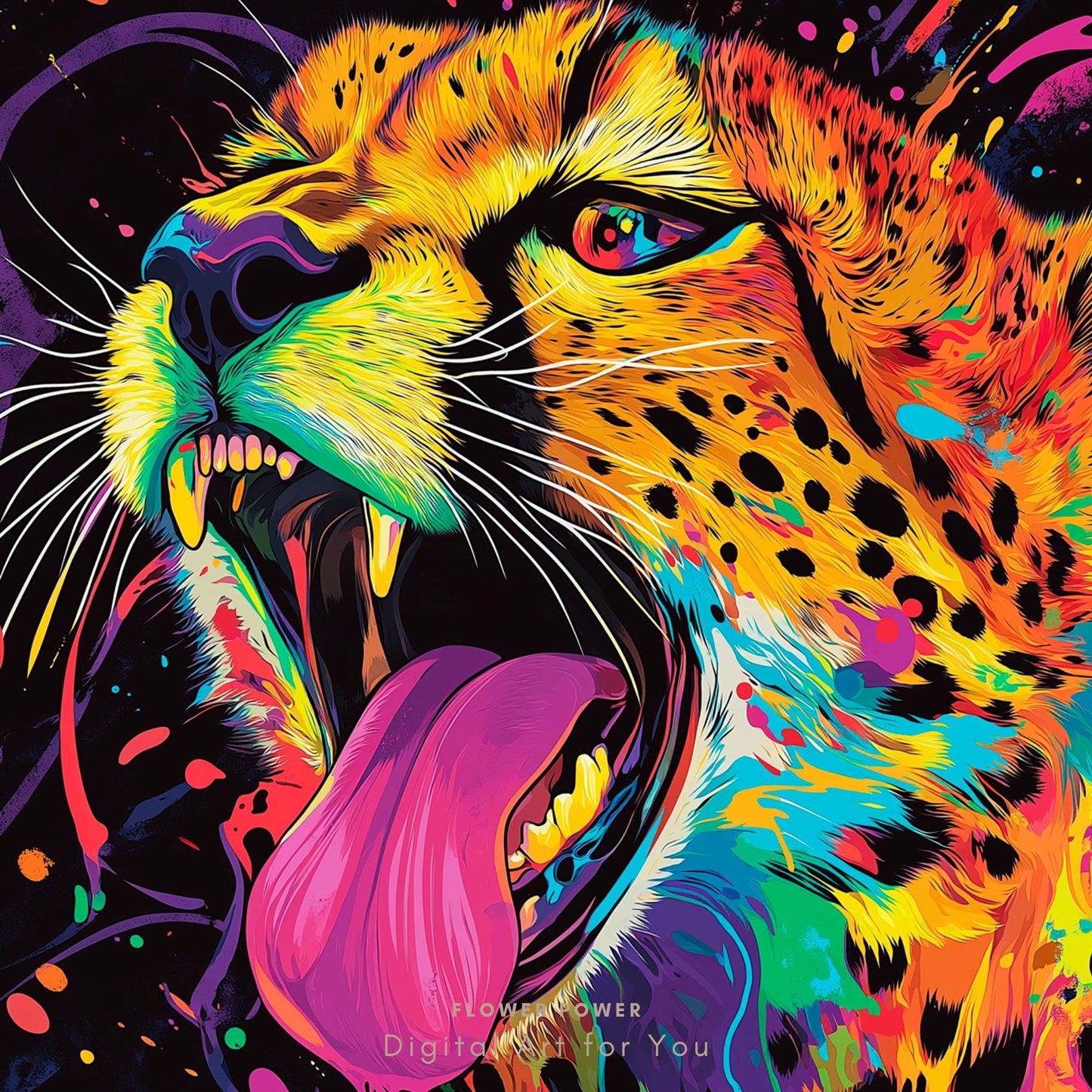 Arte Mural de Colores Brillantes