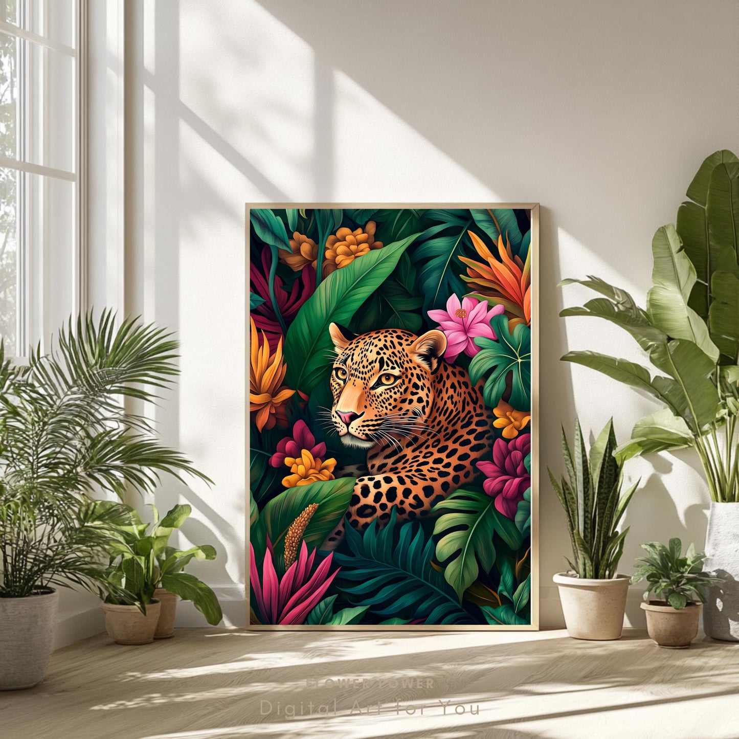 Leopardo colorido