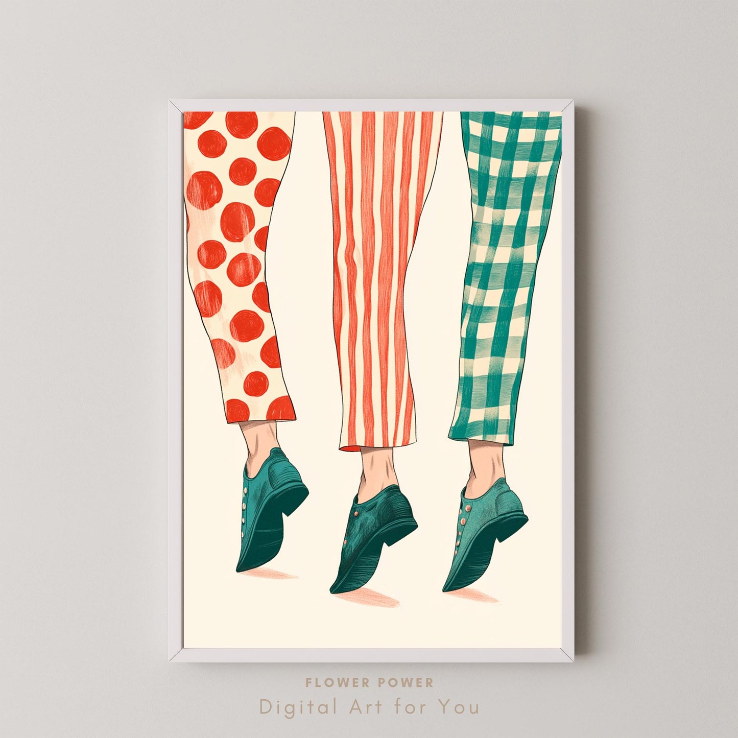 Pintura Retro 50s Maximalista